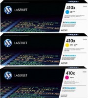 HP 410X Toner 3-Pack Cyan Magenta Yellow CF252XM LaserJet Pro M452 HP LaserJet Pro M477 HP 410X Toner 3-Pack Cyan Magenta Yellow CF252XM LaserJet Pro M452 HP LaserJet Pro M477
