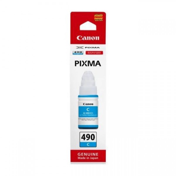 Canon Tinte GI-490 cyan 0664C001 für Pixma G1400 G1410 G2400 G2410 G3400 G4400