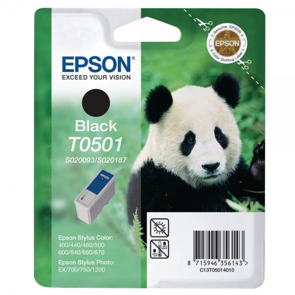 Epson Tintenpatrone T0501 Black für Stylus Color 400 440 460 500 600 640