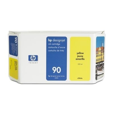 HP 90 Tinte Gelb 225ml für DesignJet 4000 4500 4020 4520