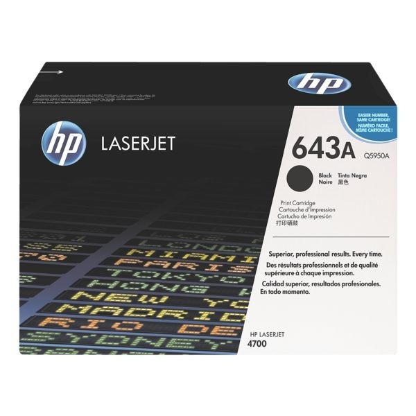 HP 643A Toner Black für HP Color LaserJet 4700 Q5950A