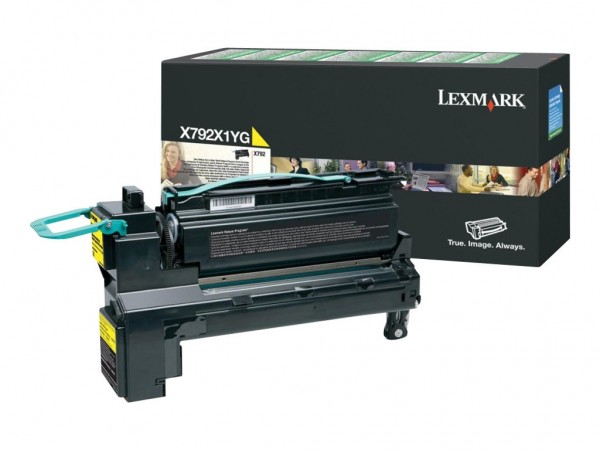 Lexmark X792 Toner Yellow X792X1YG X792de X792Dtpe 20.000 Seiten