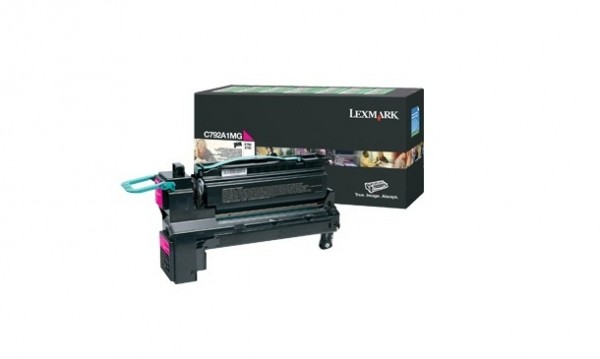 Lexmark C792A1MG Toner Magenta C792 X792 Laufleistung: 6.000 Seiten