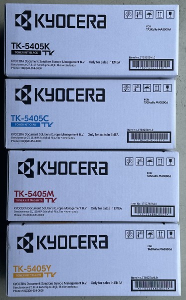 Kyocera TK-5405 Multipack Toner Cyan Magenta Yellow Black Kyocera TASKalfa MA3500ci *Sonderpreis!!**