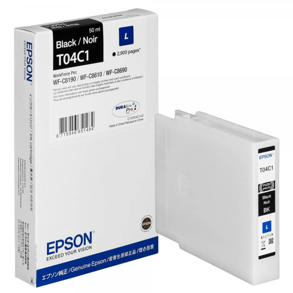 Epson T04C140 Tinte L black WorkForce Pro WF-C8190 WF-C8610 C13T04C140