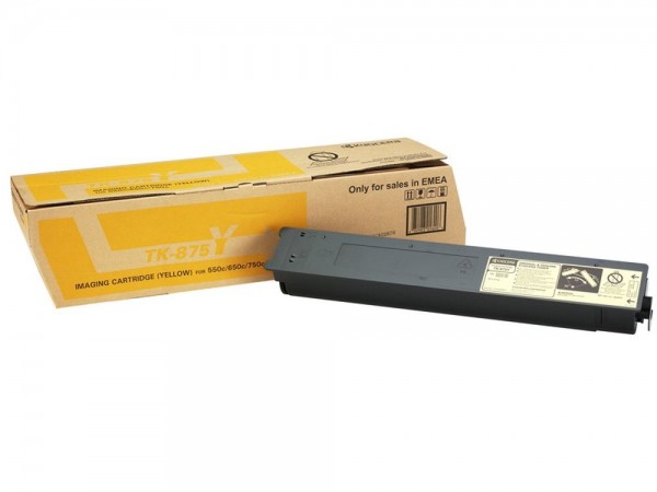 Kyocera TK-875Y Toner Yellow für TASKalfa 550c 650c 750c