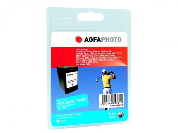 AGFAPHOTO HP27B HP DJ3420 Tinte Black