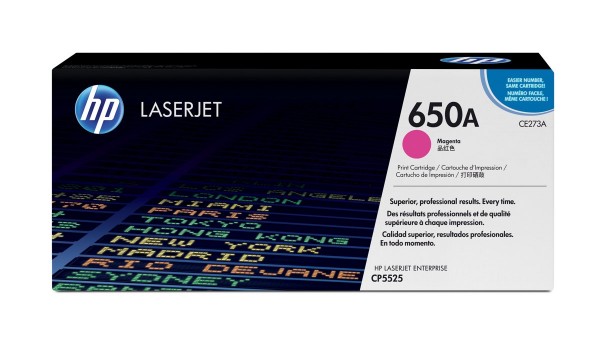 HP 650A Toner Magenta CE273Afür Color LaserJet CP5520 CP5525 M750dn M750xh