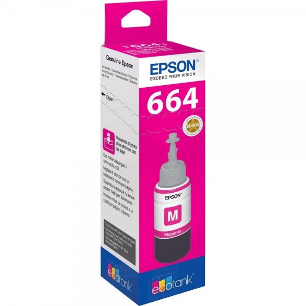 Epson Tinte T6643 magenta 70 ml für EcoTank L355 L555 ET2500 ET4500