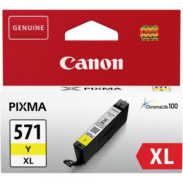 Canon CLI-571XL Yellow ChromaLife100 Tinte MG5751 MG6853 MG7751 0334C001