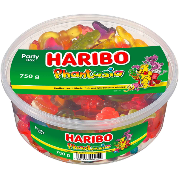 Haribo Phantasia Fruchtgummi mit Schaumzucker 750g Dose