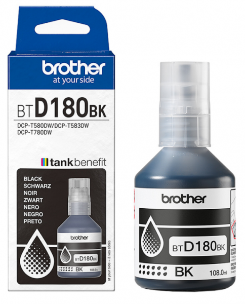 Brother BT-D180BK Ink Bottle Black für DCP-T580DW DCP-T583DW DCP-T780DW