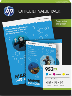 HP 953XL Office Value Pack mit 50 Seiten AIO Printing Paper 1CC21AE