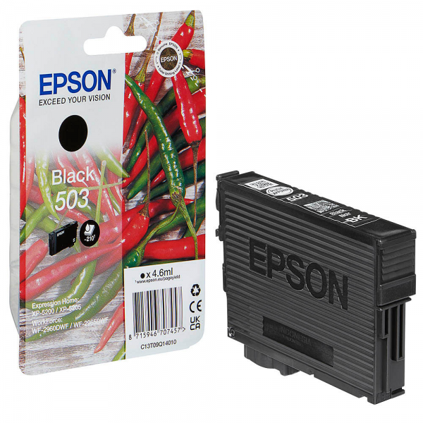 EPSON 503 Tinte Chilli Black T09Q14 Epson XP-5200 XP-5205 WorkForce WF-2960 WF-2965