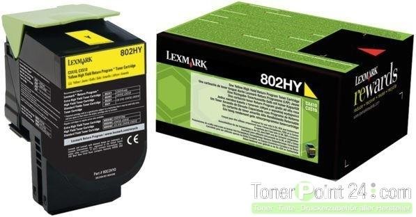 Lexmark 80C2HY0 Toner Yellow CX410DE CX510DE return