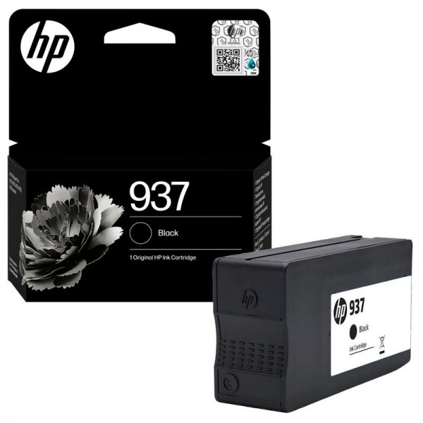 HP 937 Black 4S6W5NE HP OfficeJet Pro 9110b 9117b 9120b 9122e 9125e 9130b 9132e 9135e 9720e 9730e