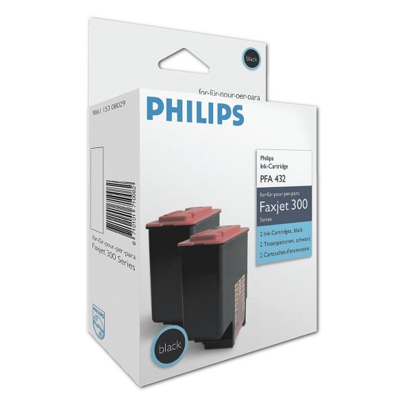 Philips PFA432 Tinte Black Doppelpack Faxjet IPF320 335 355
