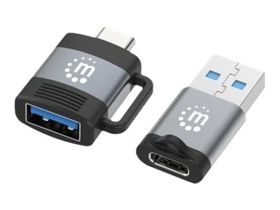MANHATTAN 2-teiliges Set USB-C auf USB-A-Adapter und USB-A auf USB-C-Adapter USB 3.2 Gen 1 5 Gbit/s