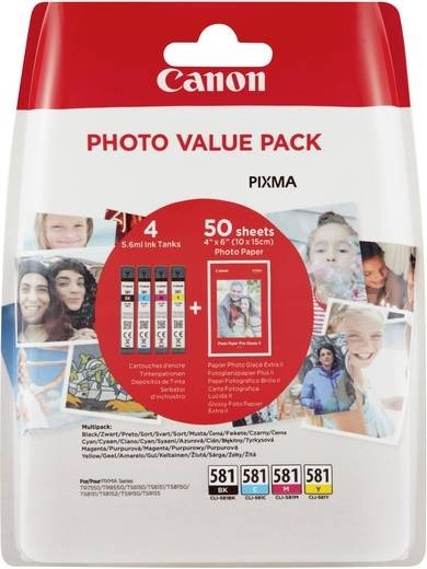 Canon Tinte Value Pack CLI-581 für PIXMA TR7550 TR8550 2106C005