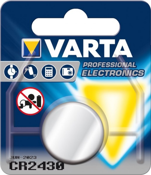 Varta CR2430 Batterie Lithium-Knopfzelle 3 V C2430