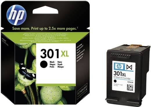 HP 301XL Original Tintenpatrone Schwarz für DeskJet 1000 1050 1055 