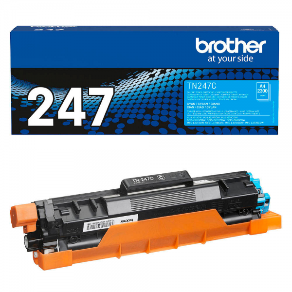 Brother TN-247C Toner Cyan DCP-L3510 L3550 HL–L3230CDW MFC-L3750CDW L3770CDW