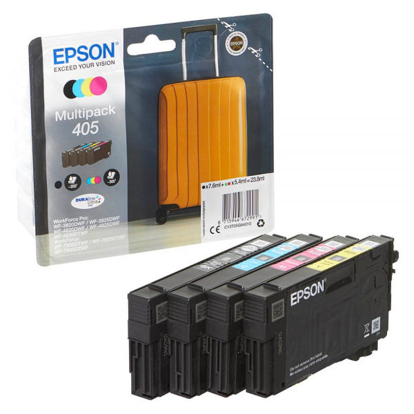 Epson Tintenpatrone 405 Multipack C13T05G64010 für WorkForce Pro WF-C3820DWF WF-C3825DWF WF-C4820DWF