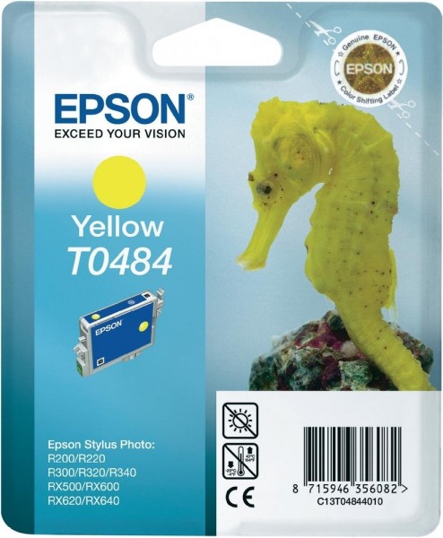 Epson Tintenpatrone T0484 Yellow für Stylus Photo R200 R220 R300 R320