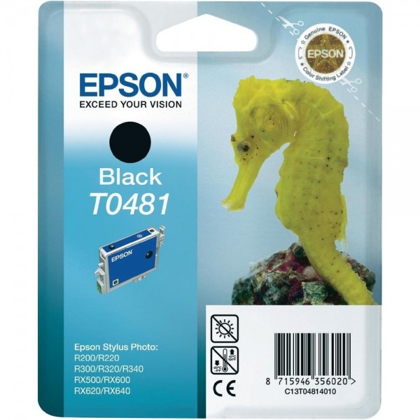 Epson Tintenpatrone T0481 Black für Stylus Photo R200 R220 R300 R320