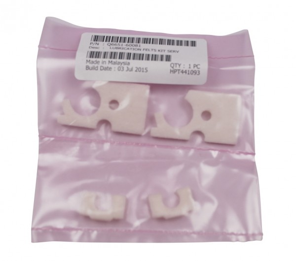 HP Q6651-60081 Lubrication Felts Kit SERV für DesignJet L25500 Z6100 Z6800 HP Latex 210 HP Latex 280