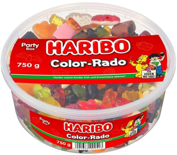 Haribo Color-Rado 750g Fruchtgummi Lakritz
