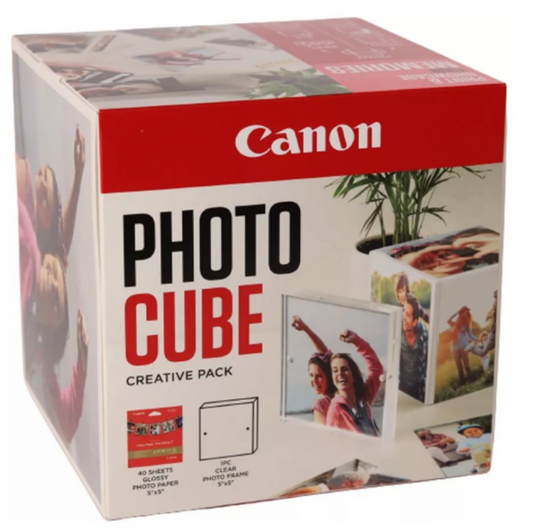Canon PP-201 2311B075 Glänzend Pink 130 x 130 mm 40 Blatt Fotopapier für Maxify GX5550 GX6550