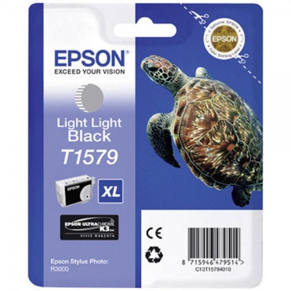Epson Tintenpatrone T1579 XL Light Light Black für Stylus Photo R3000