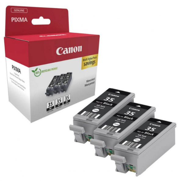 Canon Tinte Black PGI-35BK Triple Canon Pixma iP100 iP110 TR150 RC-IP100 Maxify BX110 1509B028