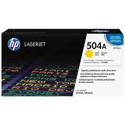 HP 504A Toner Yellow für Color LaserJet CP3525 CM3530 CE252A