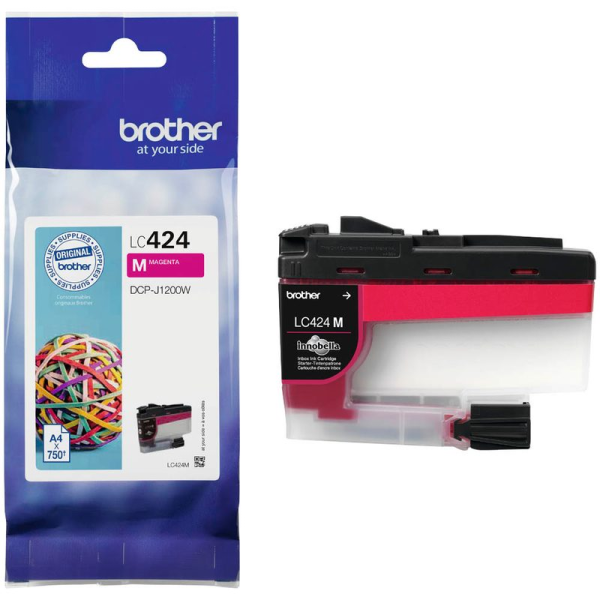 Brother LC-424M Tintenpatrone Magenta Original für Brother DCP-J1200W