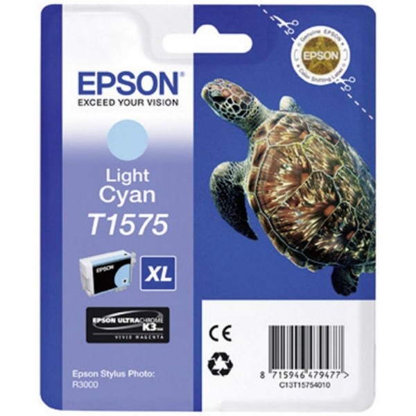 Epson Tintenpatrone T1575 XL Light Cyan für Stylus Photo R3000