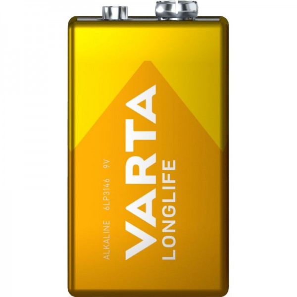 Varta 4122 Longlife 9V-Block lose E-Block, LR 22, 6LR21, 6LR61, MN1604, CR-V9, 6F22, 6LF22