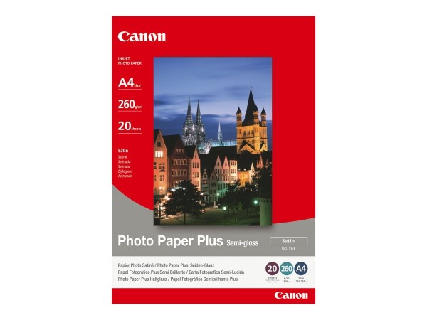 Canon SG-201 semi glänzend Fotopapier inkjet 260g/m² A4 20 Blatt 1er-Pack