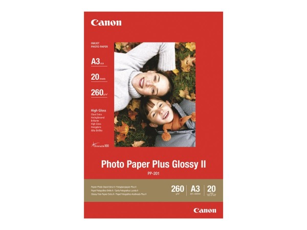 Canon PP-201 plus Fotopapier 260g/m² A3 20 Blatt 1er-Pack