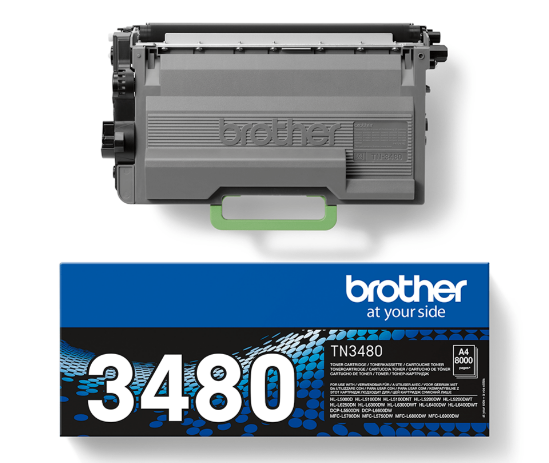 Brother TN-3480 Toner Black HL-L5100 L5200 L5700 L5750 HL-L6250 HL-L6300 HL-L6400 MFC-L6800D L6970D