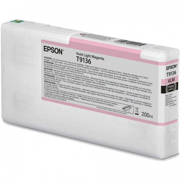 Epson Tintenpatrone T9136 Light Magenta 200 ml für SureColor SC-P5000