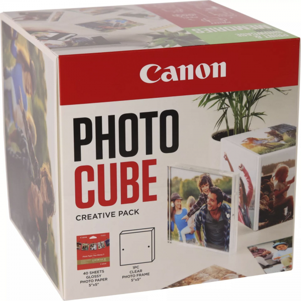 Canon 2311B078 Photo Cube Creative + PP-201 inkl. Fotopapier glossy 40 Blatt Green