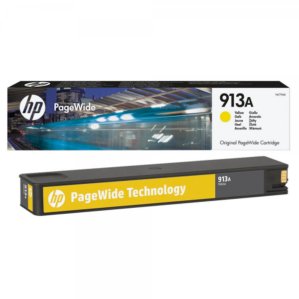 HP 913A Yellow original PageWide cartridge Pro 452dw 477dw 577dw