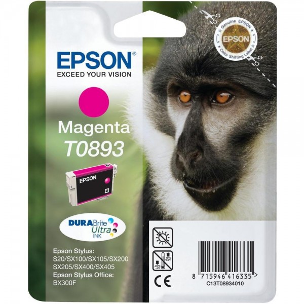 Epson Tintenpatrone T0893 Magenta für Stylus S20 SX100 SX105