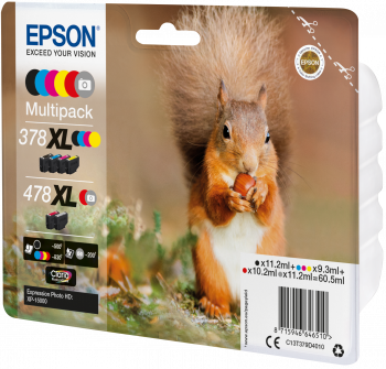 Epson T378 / T478 Tinte Multipack Expression Photo HD XP-15000 C13T379D4010