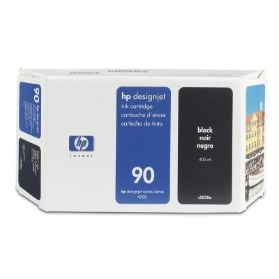 HP 90 Tinte Black 400ml C5058A für DesignJet 4000 4500 4020 4520