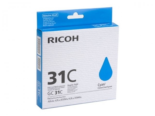 RICOH AFICIO Gel Cyan für GX e2600 GX e3300N GX e3350N