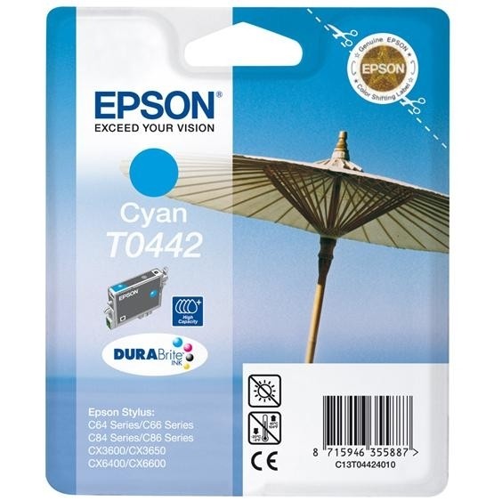 Epson Tintenpatrone T0442 Cyan für Stylus C64 Series C66 Series