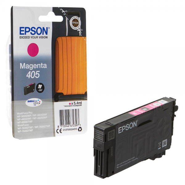 Epson Tintenpatrone 405 magenta C13T05G34010 für WorkForce Pro WF-C3820DWF WF-C3825DWF WF-C4820DWF